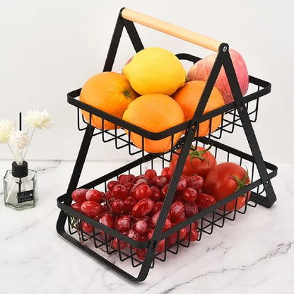 Fruit Basket Fancy Portable 2 Tier & 3 Tier Kitchen and Living room basket.