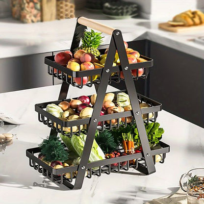 Fruit Basket Fancy Portable 2 Tier & 3 Tier Kitchen and Living room basket.